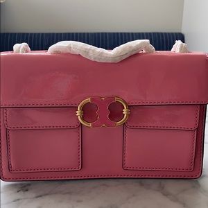 TORY BURCH Gemini Link Cosmo Pink Shoulder Bag